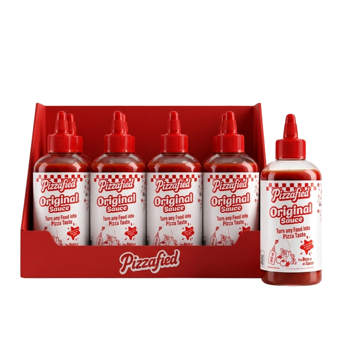 Pizzafied Original Rodinné balení - Pizza omáčka na hotové jídlo 5+1 zdarma 6x 340 ml