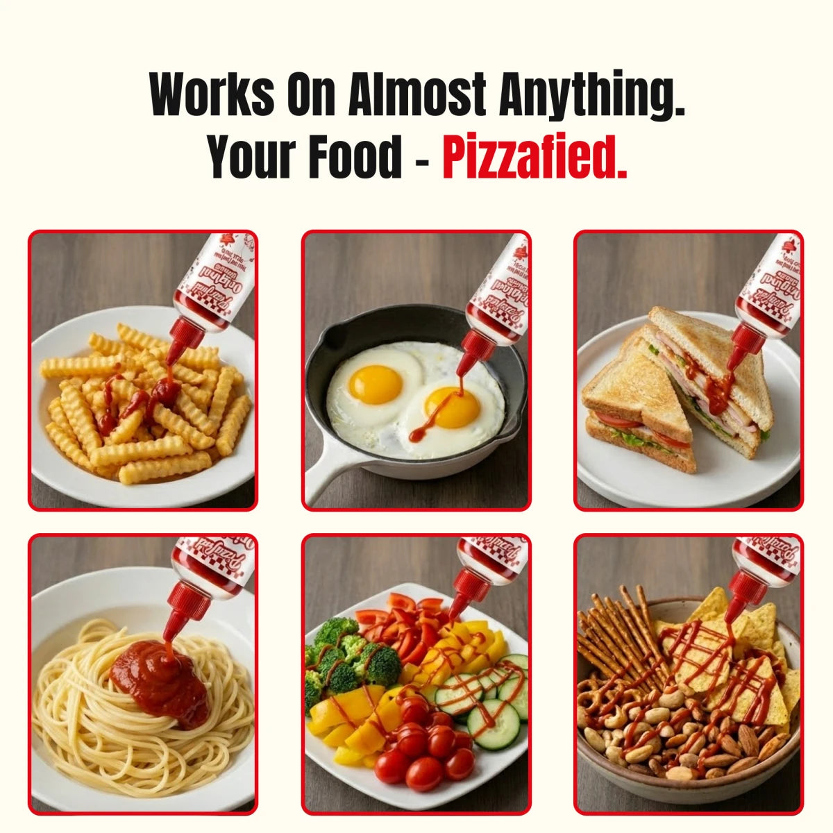 Pizzafied Original Rodinné balení - Pizza omáčka na hotové jídlo 5+1 zdarma 6x 340 ml