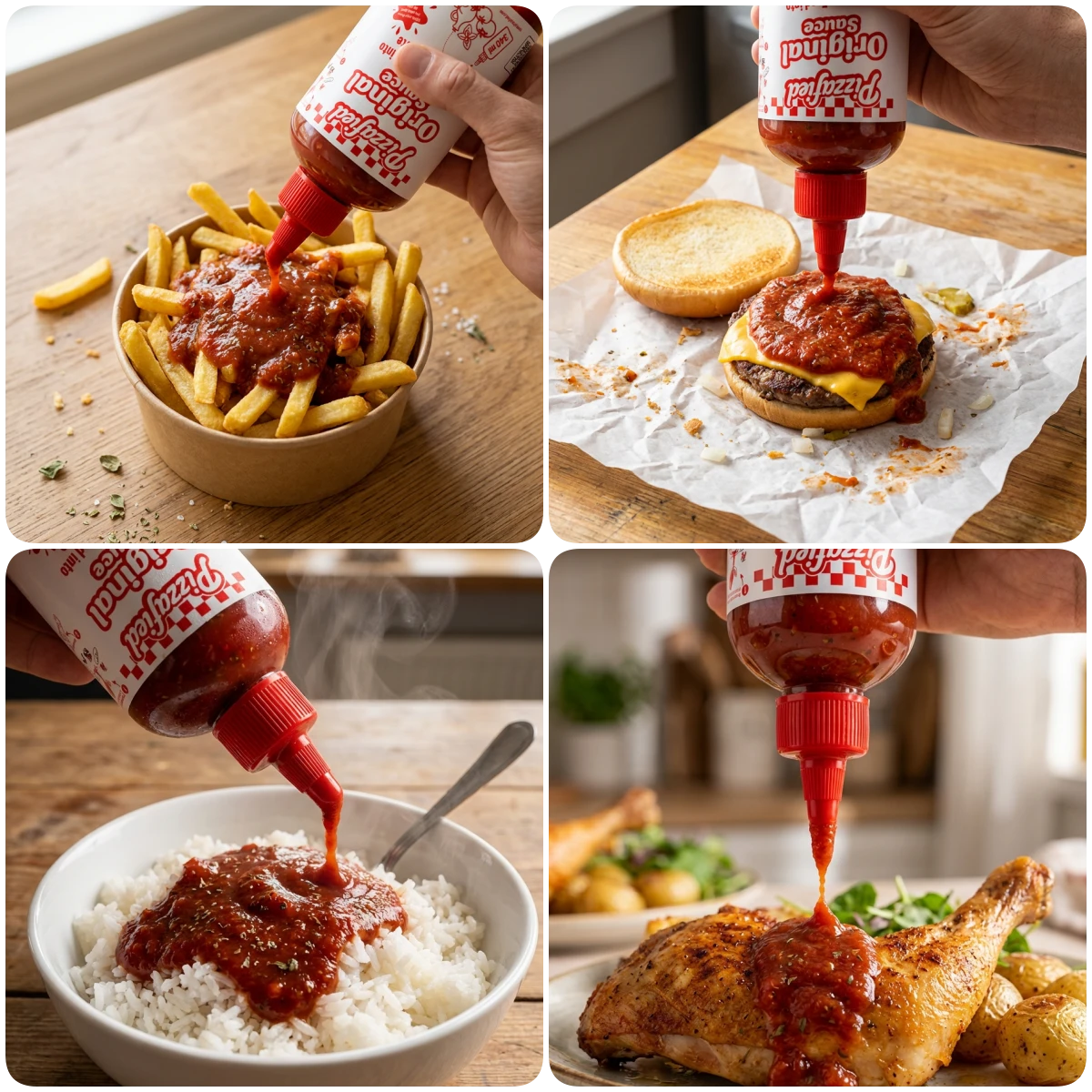 Pizzafied Original Rodinné balení - Pizza omáčka na hotové jídlo 5+1 zdarma 6x 340 ml